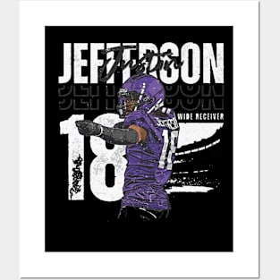 Justin Jefferson Minnesota Player Name Posters and Art